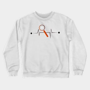 heart search love Crewneck Sweatshirt